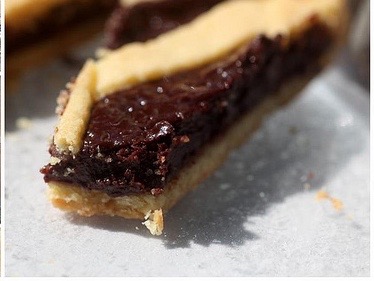 chocolate cherry crostata